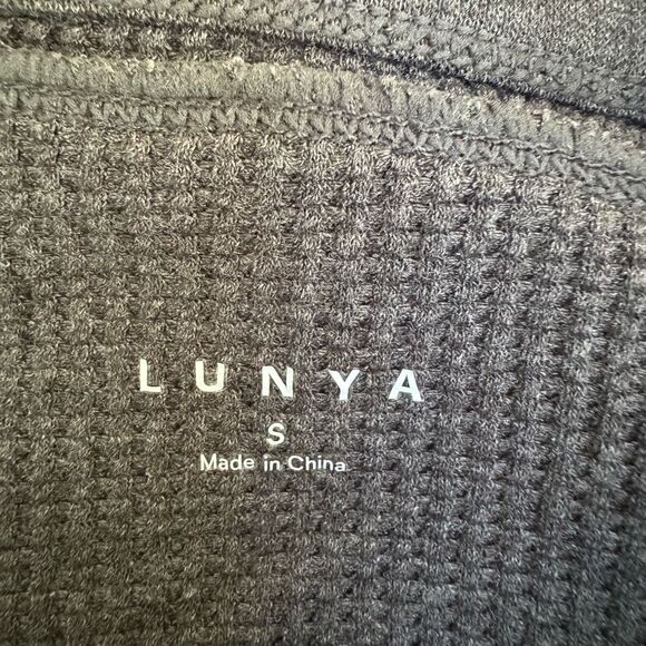 Lunya Restore Thermal High Rise Legging Gray Heather size XL Pima cotton New - Picture 4 of 5